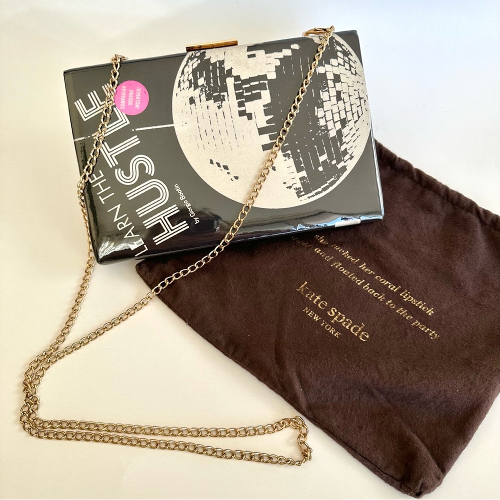 Kate Spade Book Clutch Disco Learn the Hustle
